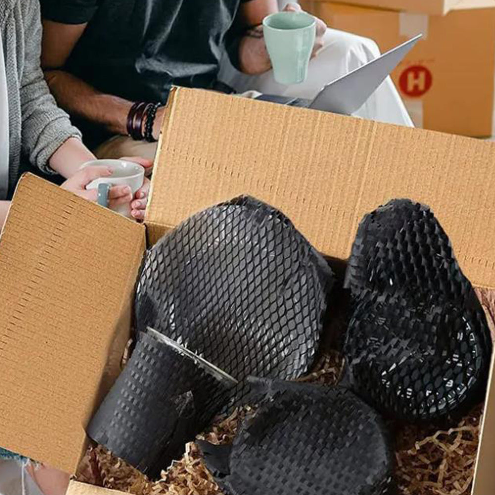 Honeycomb Eco Friendly Packing Paper Cushioning Anti-Collision Black