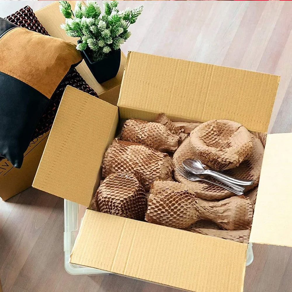 Honeycomb Eco Friendly Packing Paper Cushioning Anti-Collision Brown