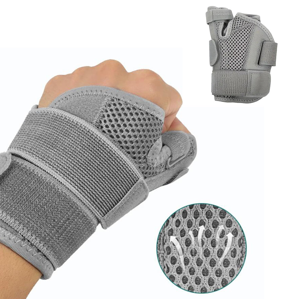 1Pcs Thumb Support Compression Band with Wrist Support Grey