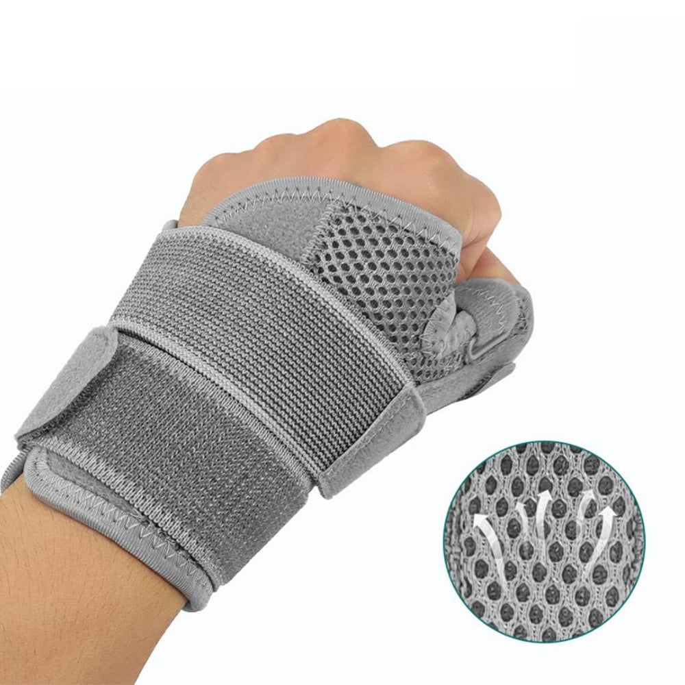 1Pcs Thumb Support Compression Band with Wrist Support Grey