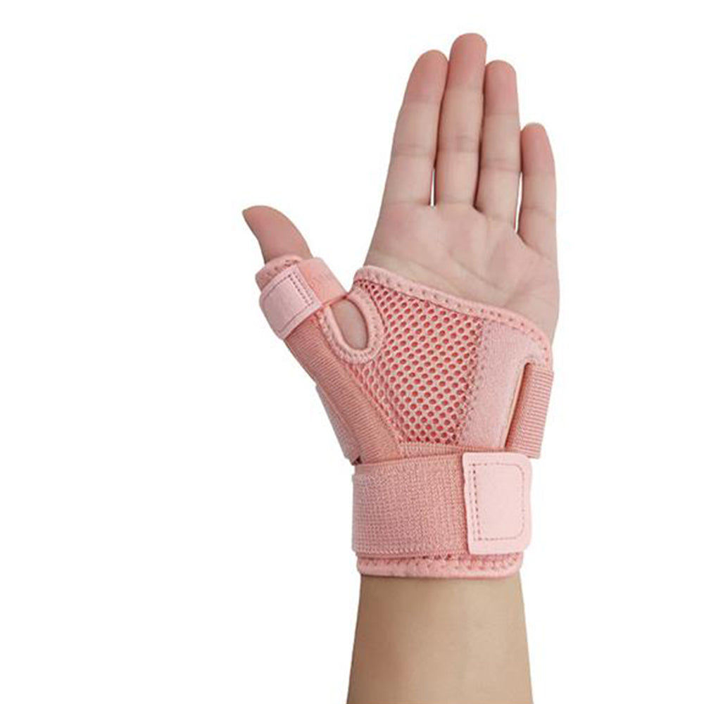 1Pcs Thumb Support Compression Band with Wrist Support Pink