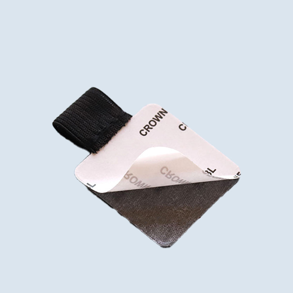 6Pcs Self-Adhesive Pen Clip Elastic Loop for Notebooks Black
