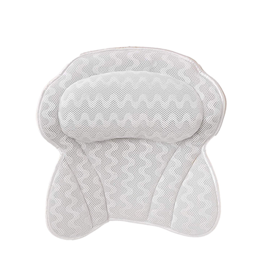4D Mesh Bath Pillows for Tub Neck and Back Support Wave Pattern