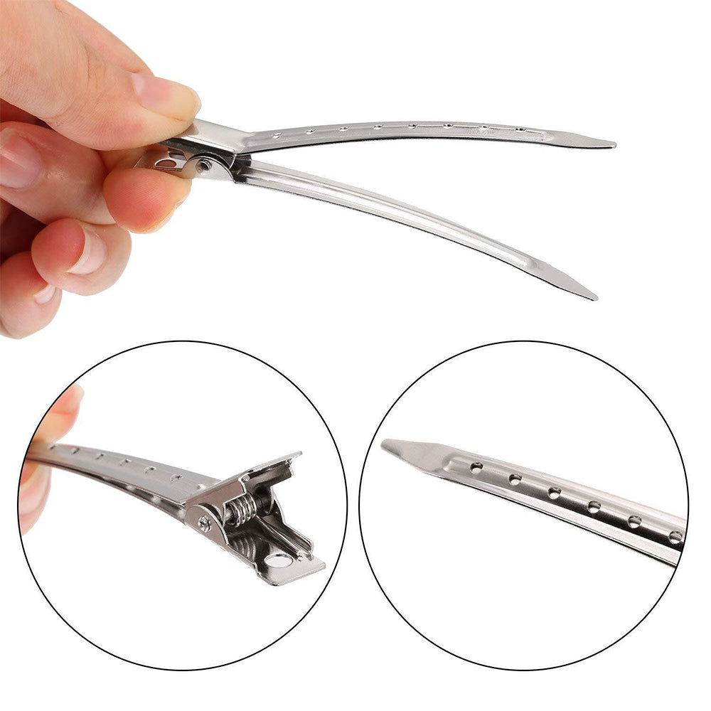 24Pcs Duck Billed Hair Clips Metal Hair Clips for Styling Sectioning