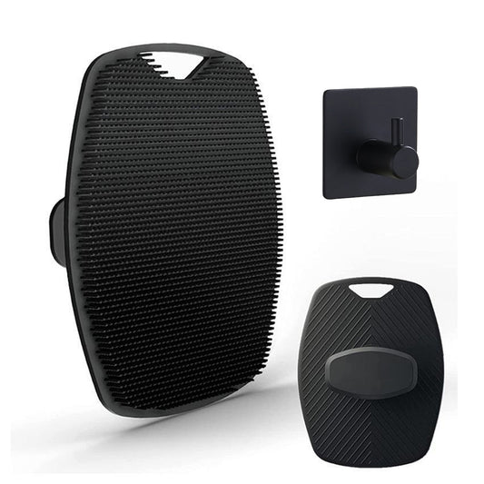 Silicone Body Scrubber Soft Exfoliating Shower Body Brush Black