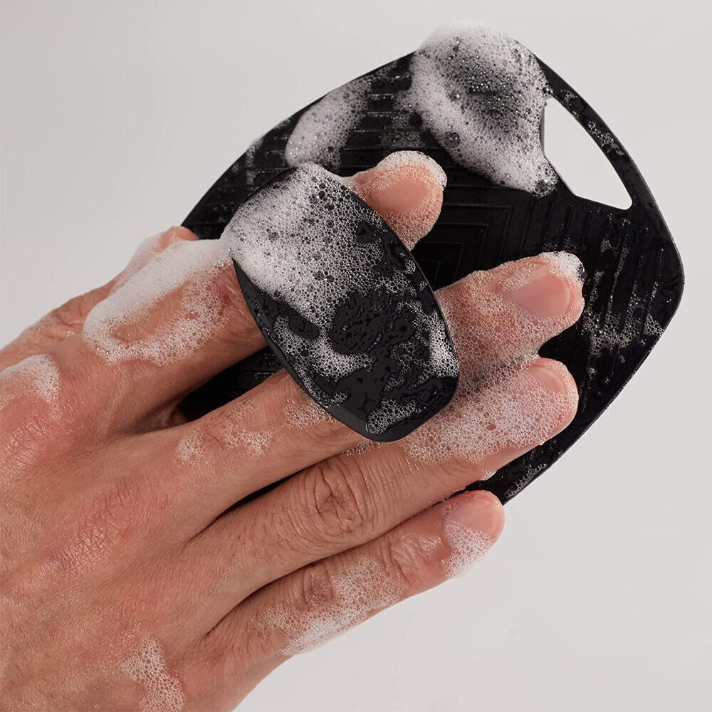 Silicone Body Scrubber Soft Exfoliating Shower Body Brush Black