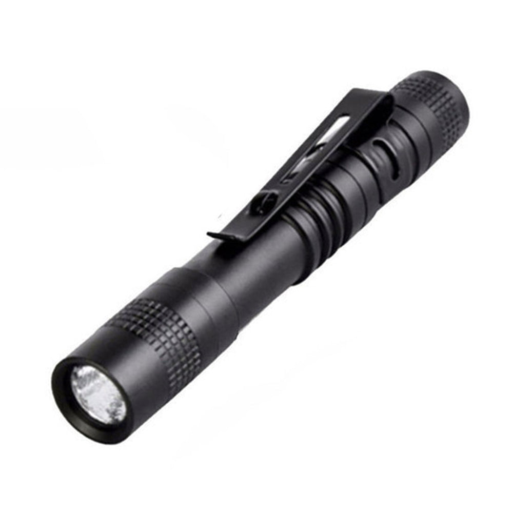 LED Pen Flashlight Clip Mini Light Pocket Portable Red Light