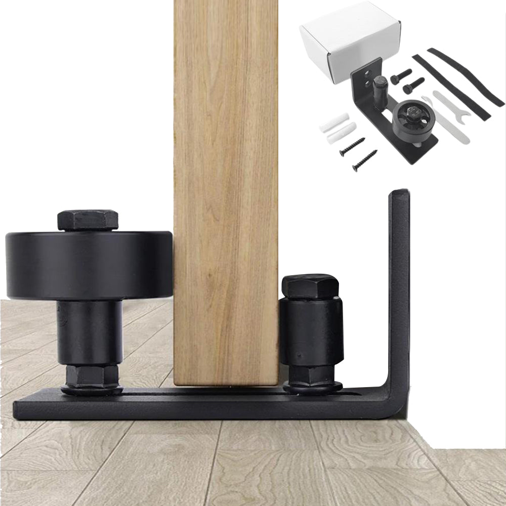 Sliding Barn Door Floor Guide Wall Mounted Hardware for Flush Bottom