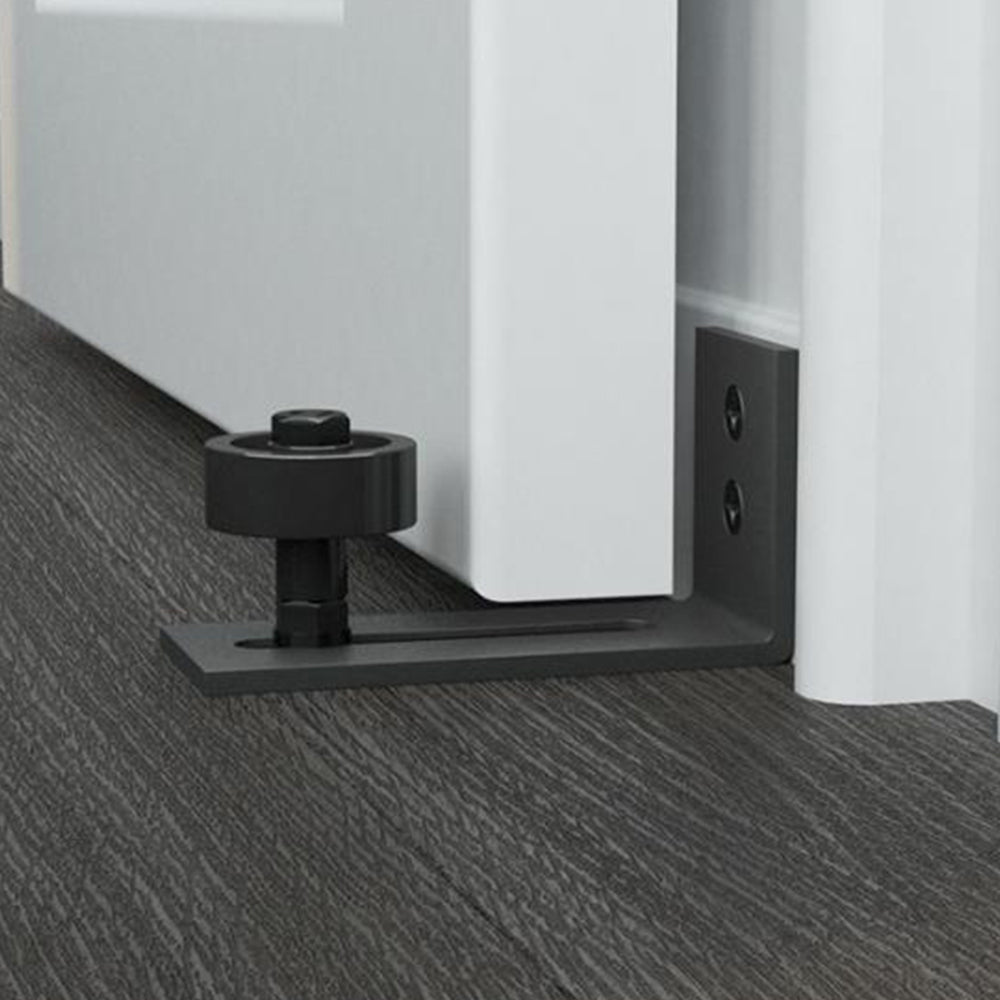 Sliding Barn Door Floor Guide Wall Mounted Hardware for Flush Bottom
