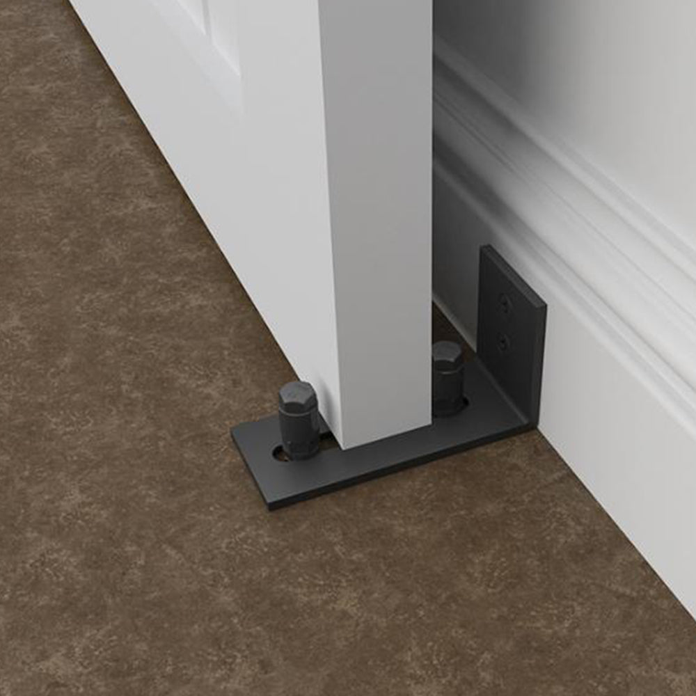 Sliding Barn Door Floor Guide Wall Mounted Hardware for Flush Bottom