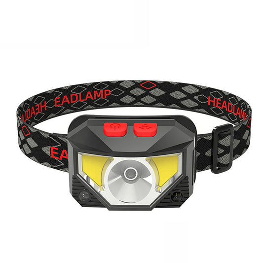 Rechargeable LED Headlamp Head Torch Headlight with Motion Sensor