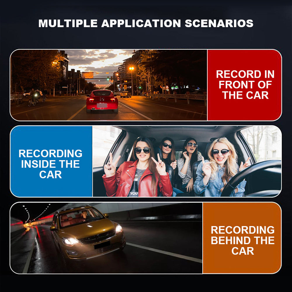 Dash Cam for Car with WiFi HD 1080P Night Vision Gravity Sensor Dash