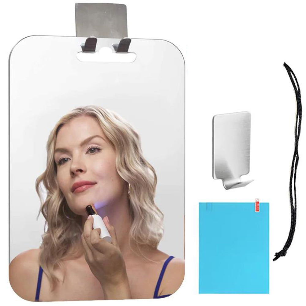 Large Rectangular Shower Mirror for Shaving Fogless with Suction