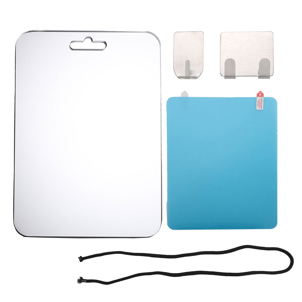 Large Rectangular Shower Mirror for Shaving Fogless with Suction