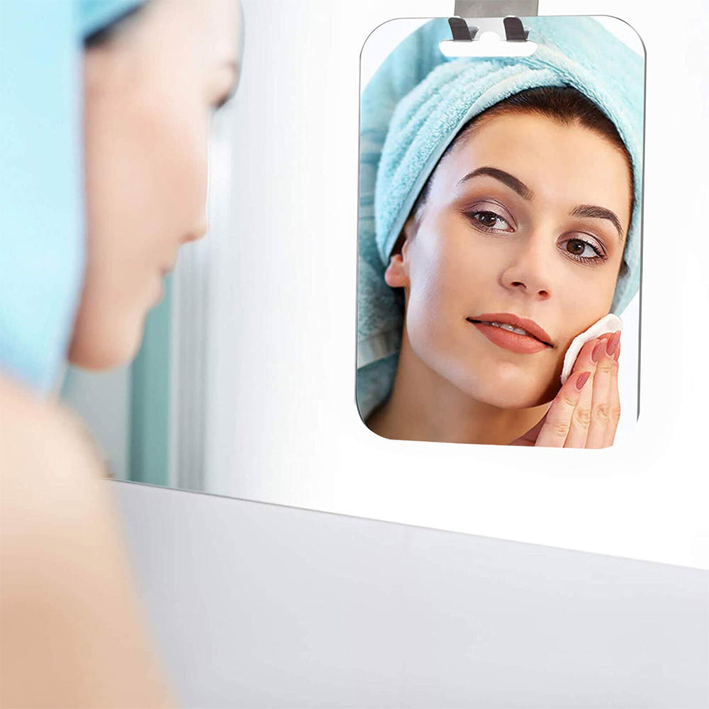 Large Rectangular Shower Mirror for Shaving Fogless with Suction