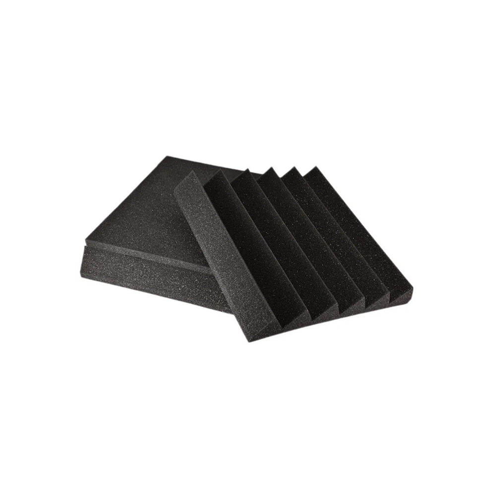 12Pcs Studio Acoustic Foam Sound Absorbtion Proofing Panel Soundproof Black