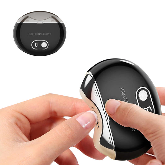 Electric Automatic Nail Clipper Trimmer Cutter Manicure USB Black
