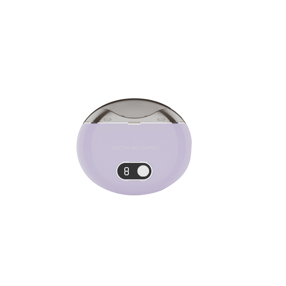 Electric Automatic Nail Clipper Trimmer Cutter Manicure USB Purple