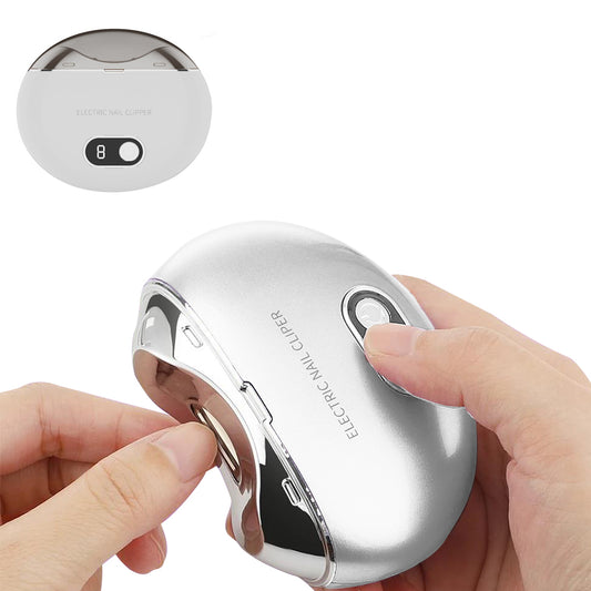 Electric Automatic Nail Clipper Trimmer Cutter Manicure USB White