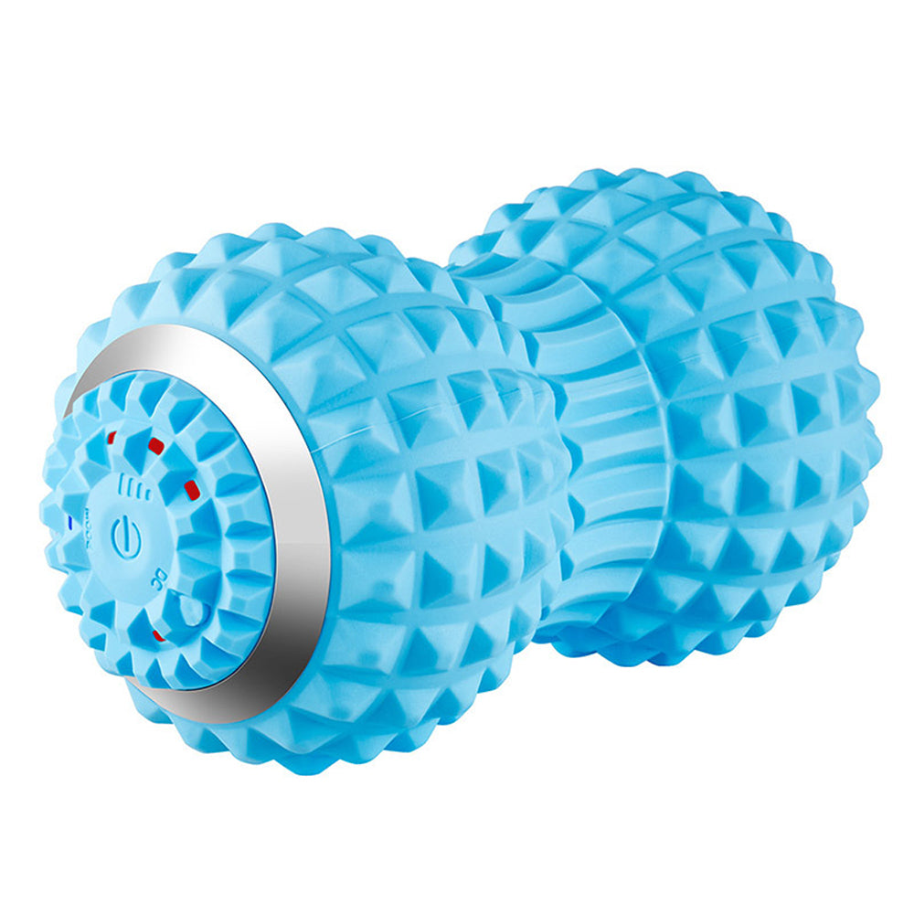 Vibrating Roller Massager Electric Massage Ball Muscle Pain Relief Blue