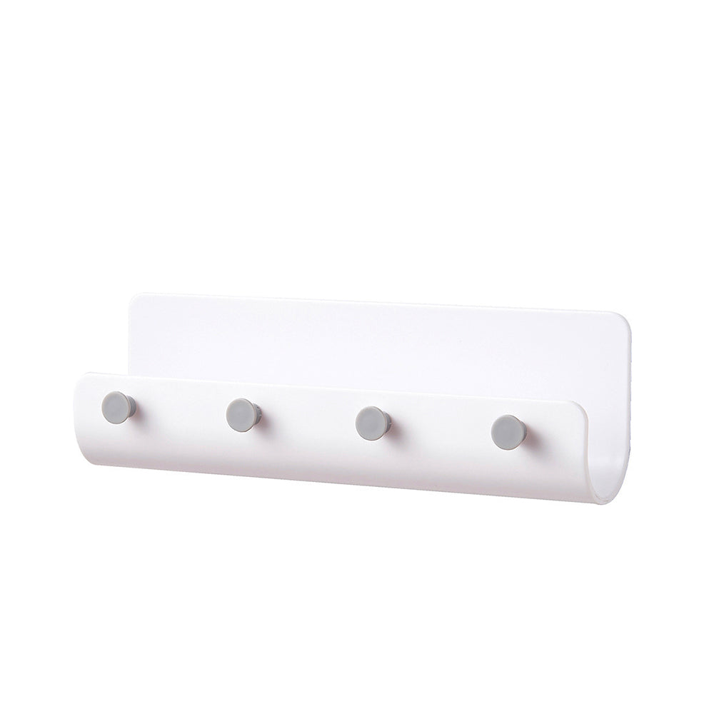 Key Holder Wall Mounted Hanger Hooks Key Storage Rack White