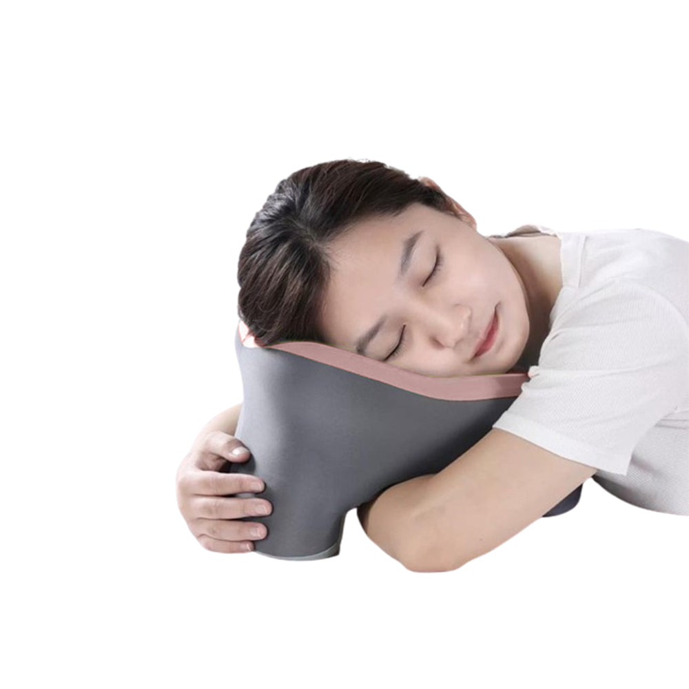Travel Memory Foam Rebound U-Shaped Pillow Neck Support Headrest Pink