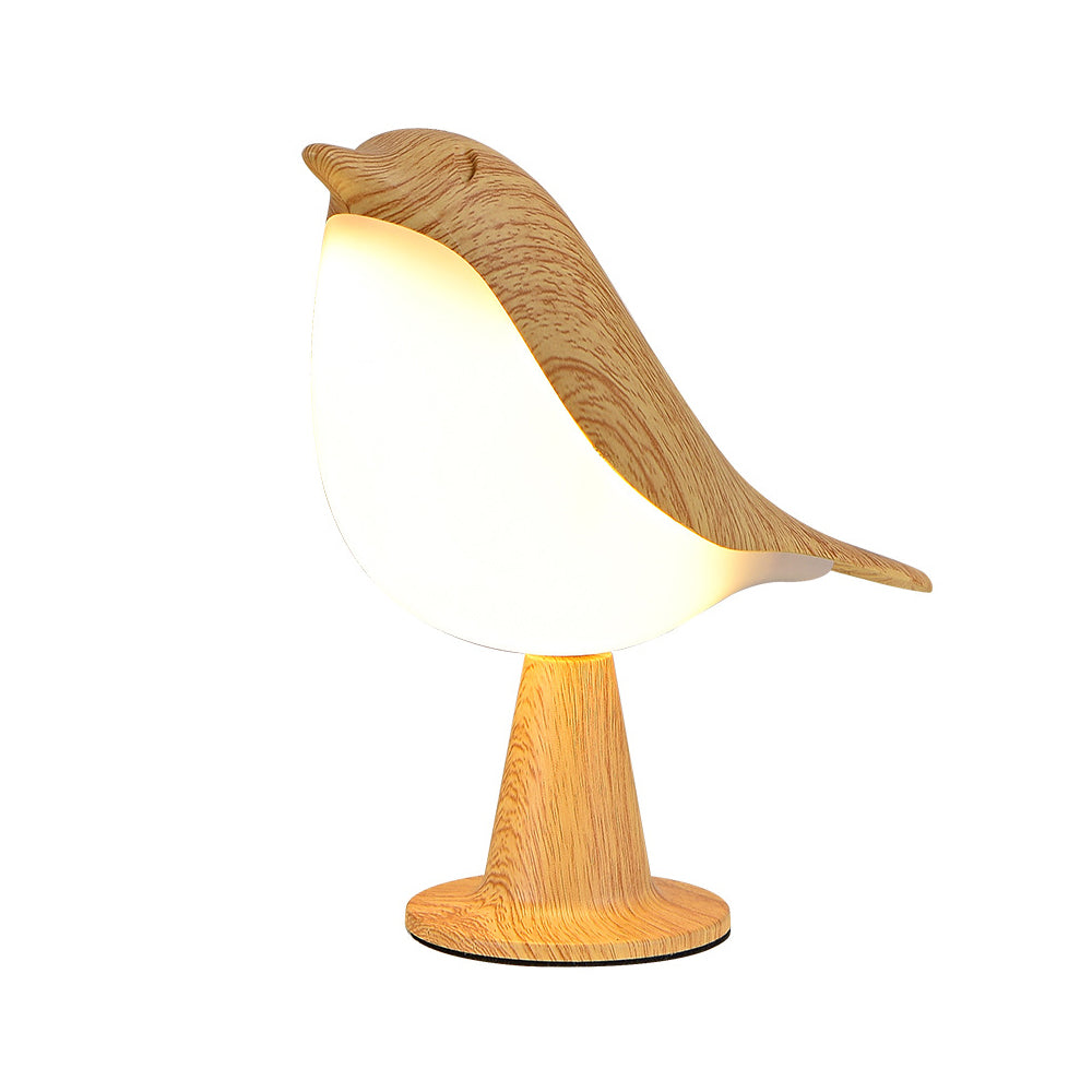 Magpie Bird LED Desk Lamp Bedside Touch Reading Night Light Wood