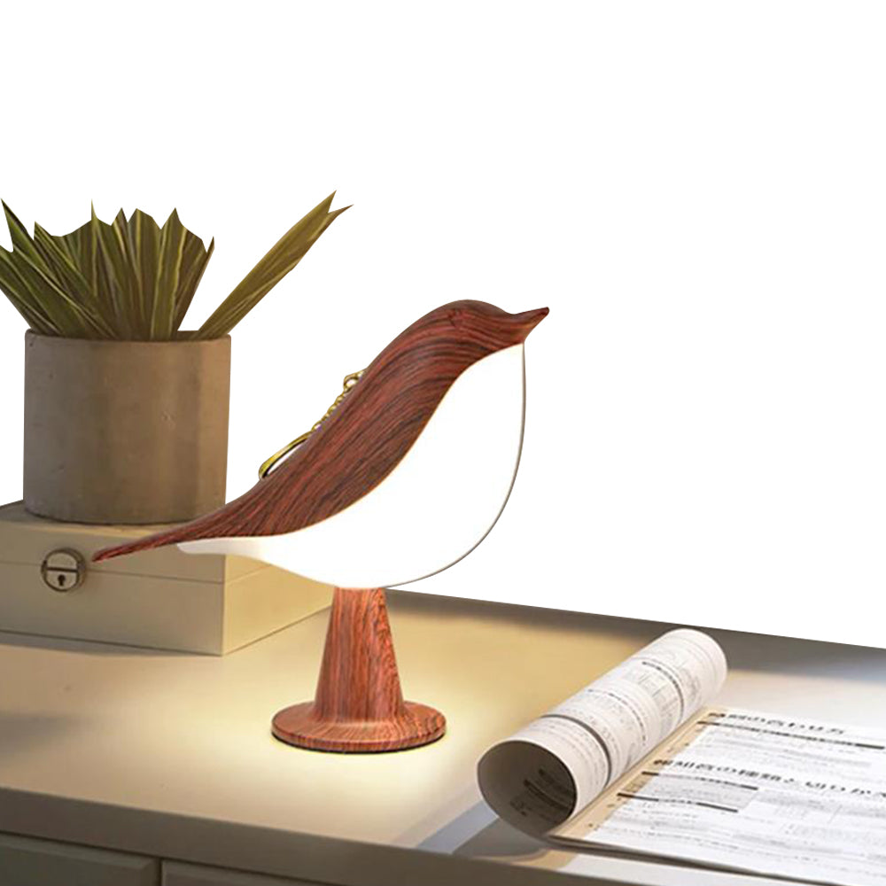 Magpie Bird LED Desk Lamp Bedside Touch Reading Night Light Red