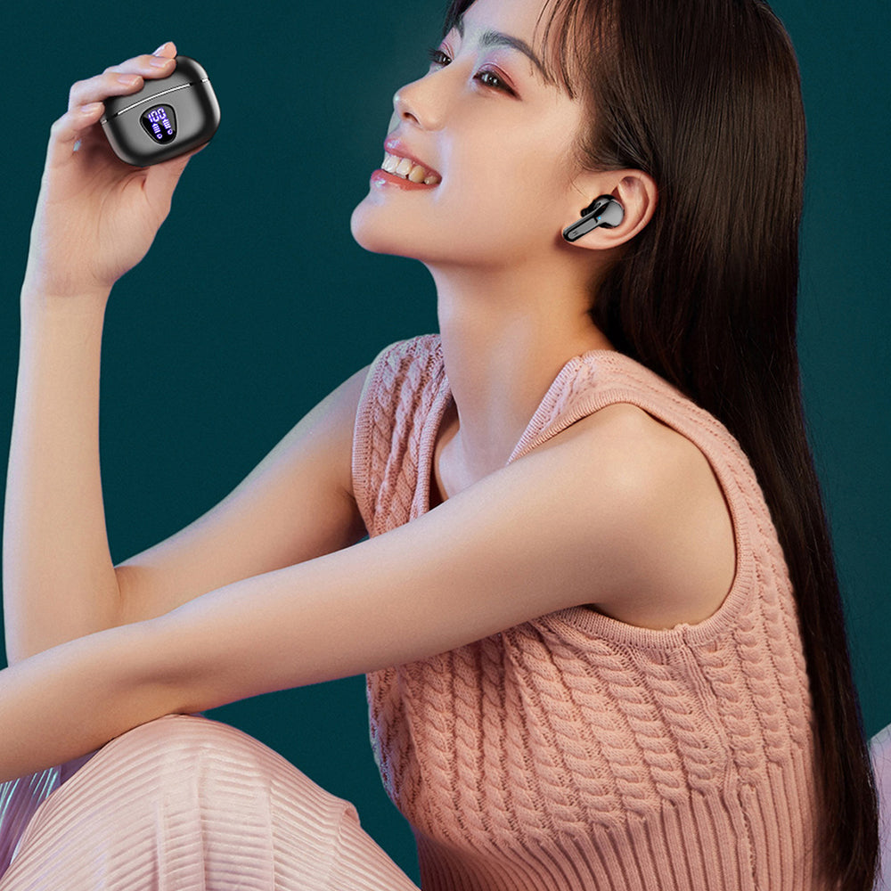 Wireless Earbuds Bluetooth 5.3 In-Ear Headphones HiFi Stereo with LED Display