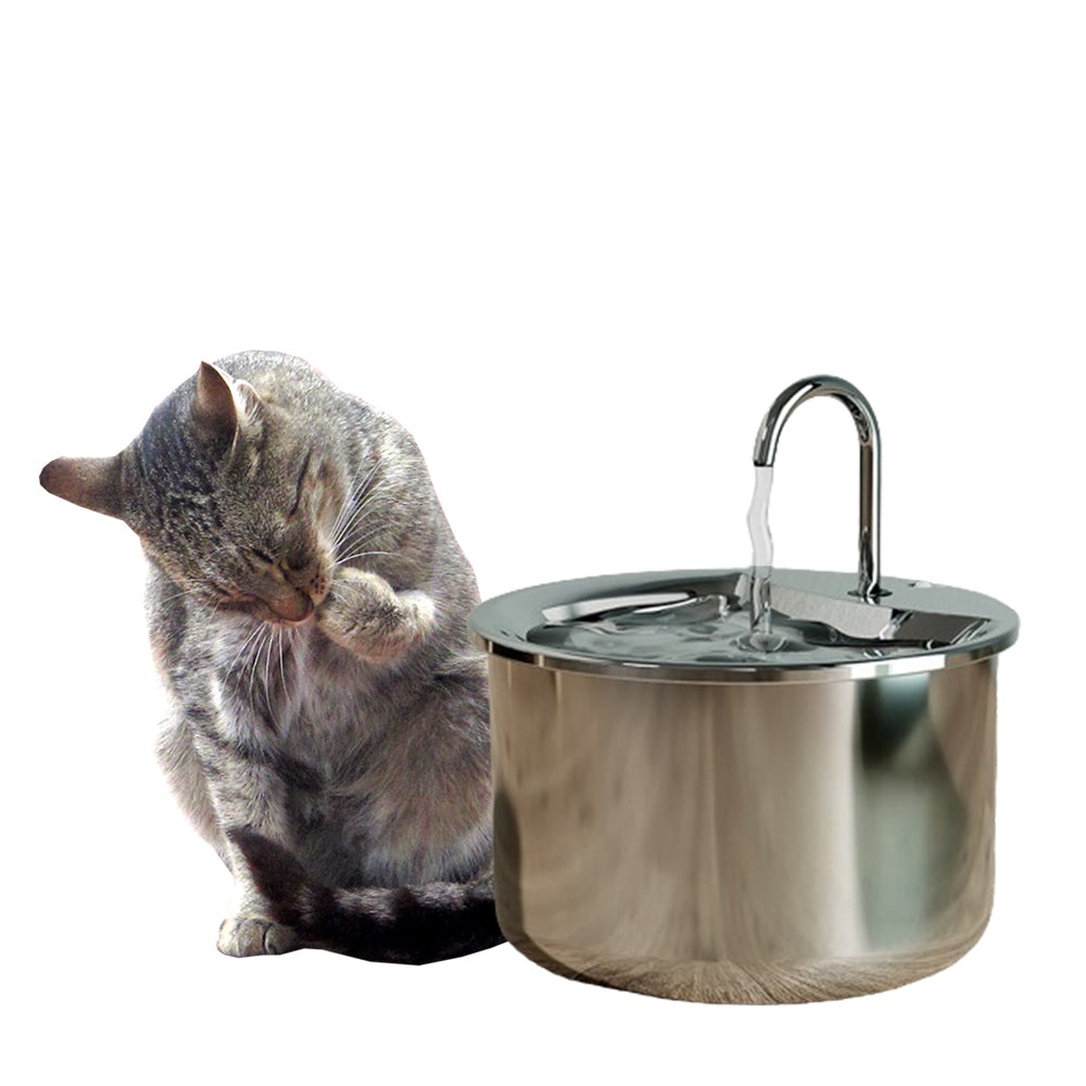 Stainless Steel Automatic Electric Pet Water Dispenser Cat Dog Water Fountain