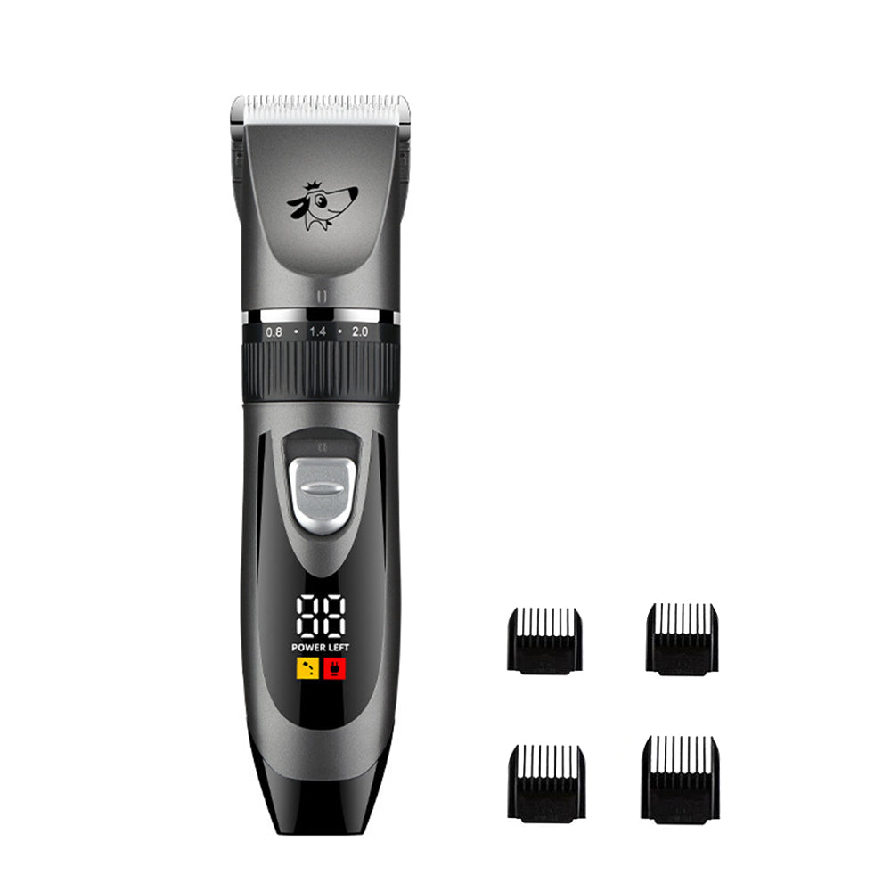 Pet Electric Clipper Grooming Trimmer Shaver Cordless Kit with 4 Combs