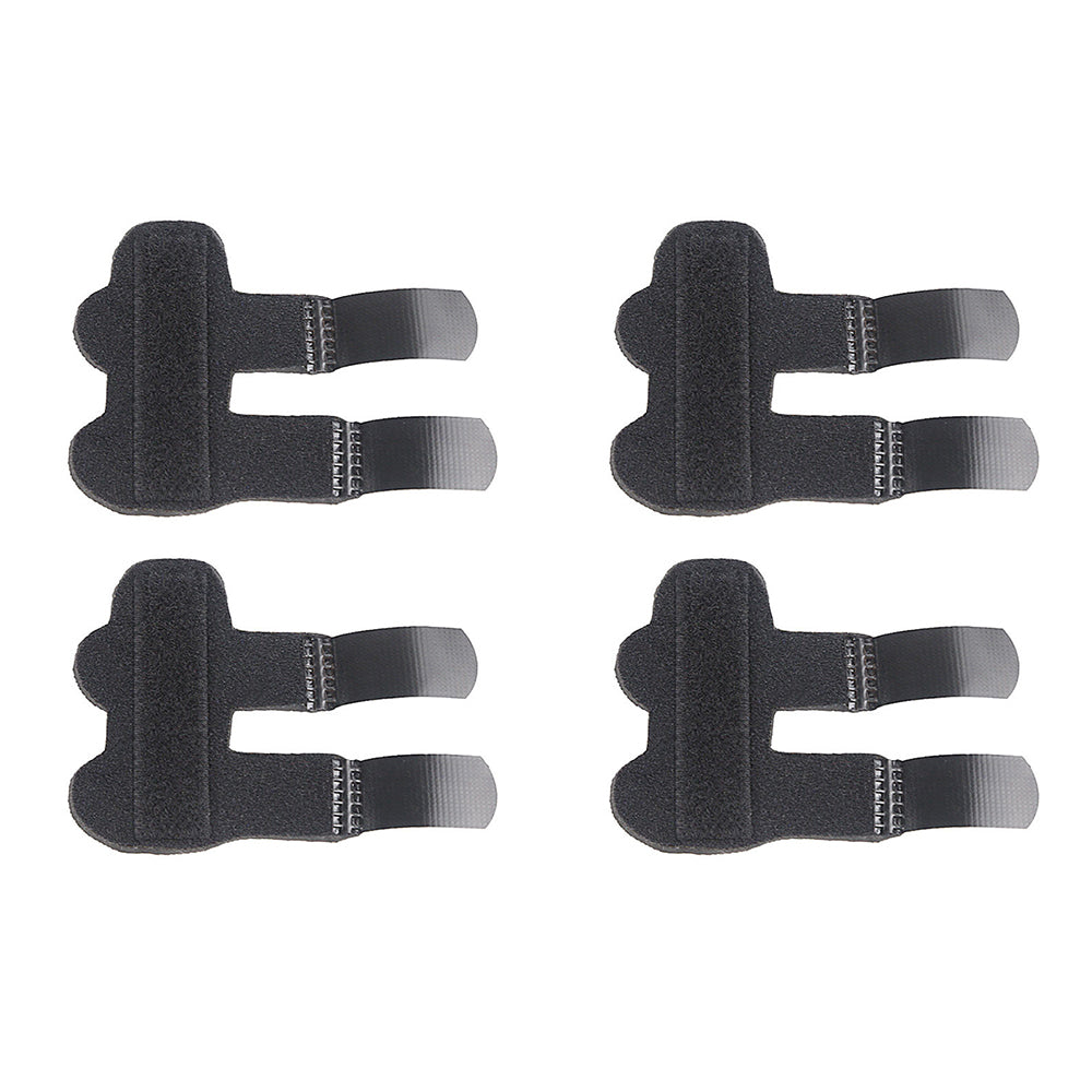 4Pcs Finger Brace Splint Trigger Finger Mallet Finger Jammed Support Black