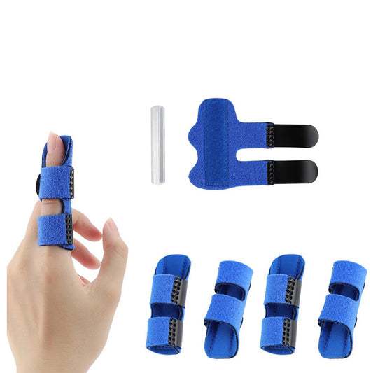 4Pcs Finger Brace Splint Trigger Finger Mallet Finger Jammed Support Blue