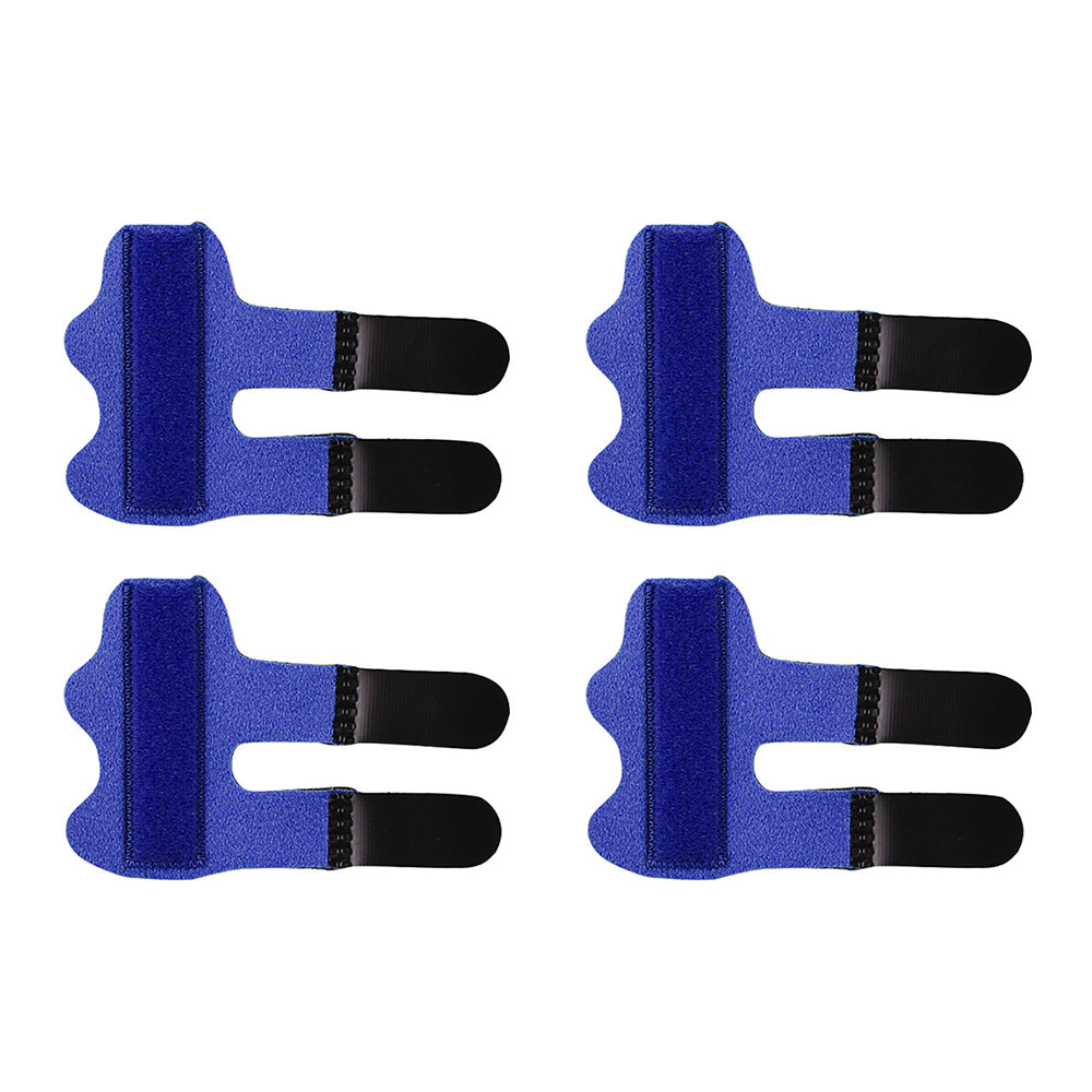4Pcs Finger Brace Splint Trigger Finger Mallet Finger Jammed Support Blue