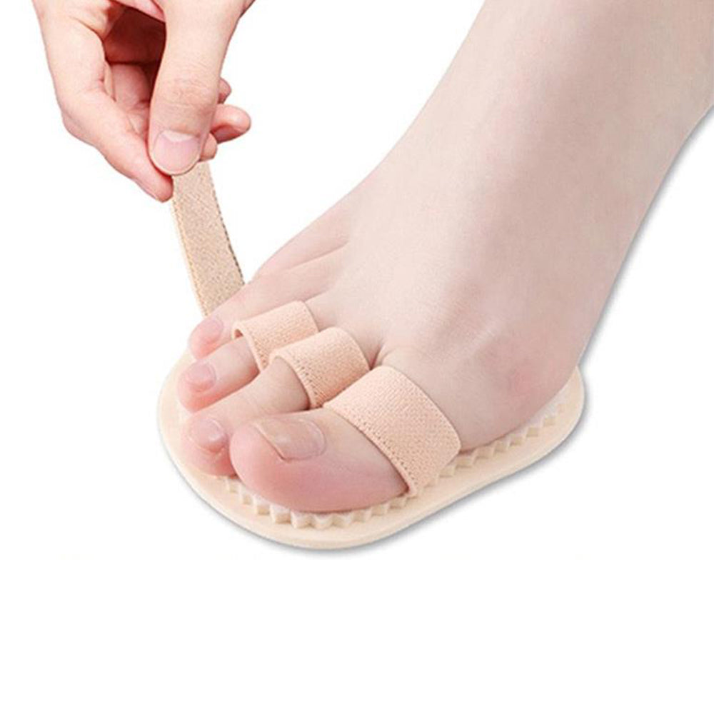 3Pcs Adjustable Toe Straightener Pad Splint Hammer Toe Corrector Valgus Hallux