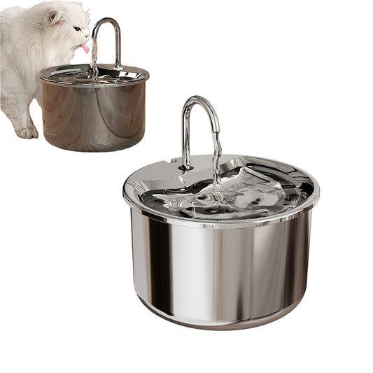 Stainless Steel Electric Pet Water Dispenser Automatic Cat Dog Water Fountain