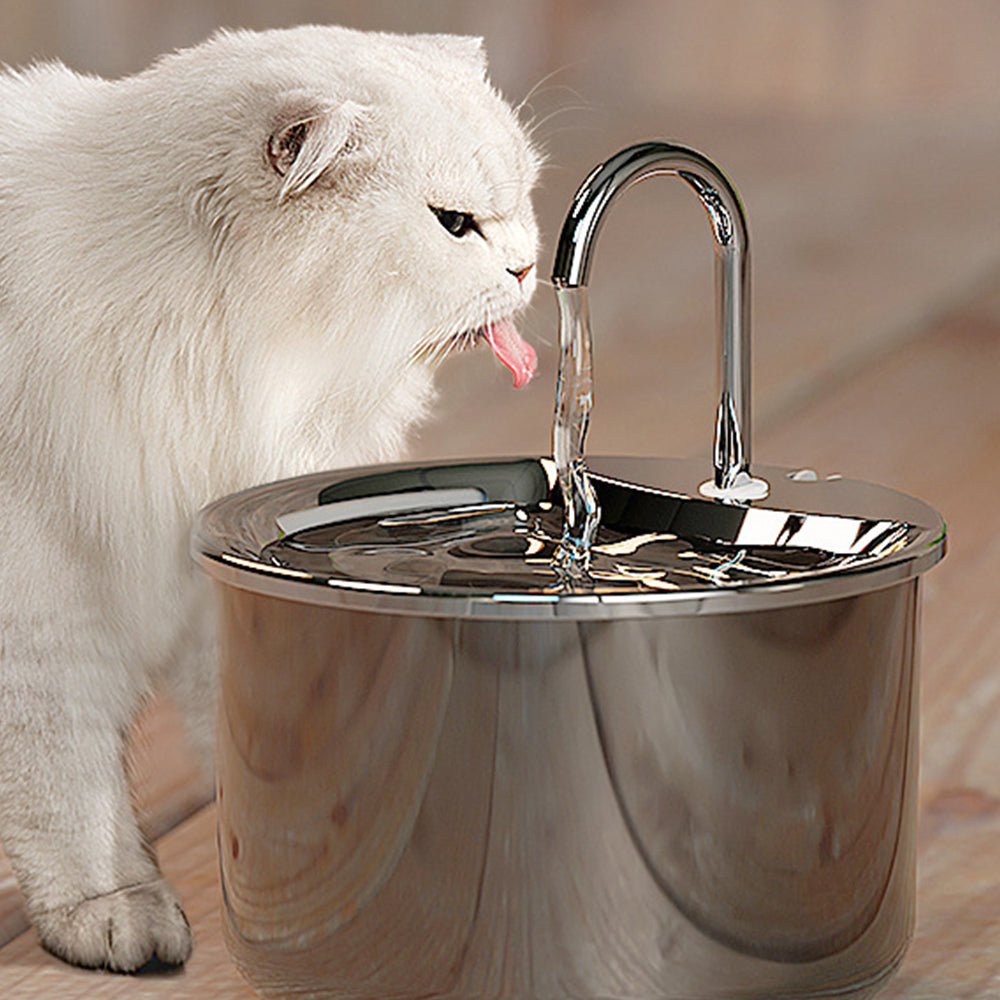 Stainless Steel Electric Pet Water Dispenser Automatic Cat Dog Water Fountain