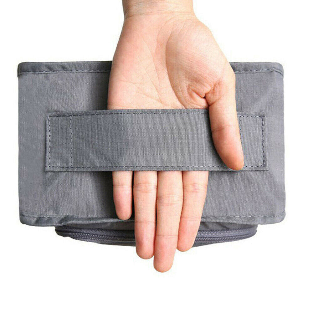2Pcs Portable Shoes Bag Travel Sport Storage Pouch Organizer Grey