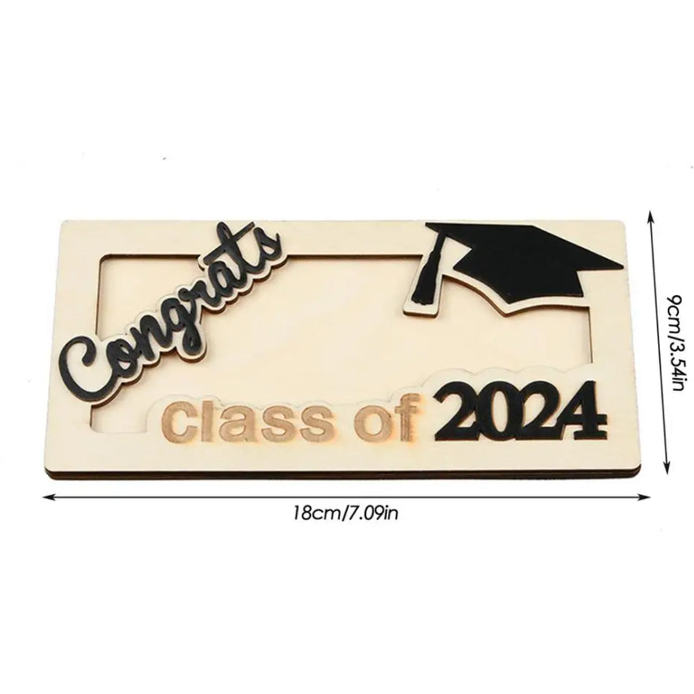 2024 Graduation Tiered Wooden Money Rack Cash Organizer Rack Bill Holder ST1