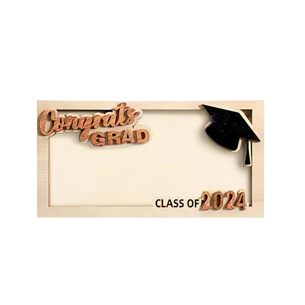 2024 Graduation Tiered Wooden Money Rack Cash Organizer Rack Bill Holder ST2