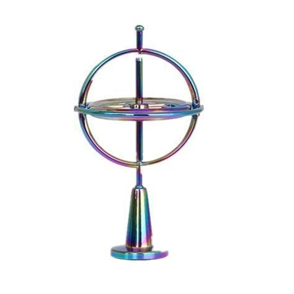 Metal Gyroscope Educational Relief Pressure Tool Traditional Stress Multicolor