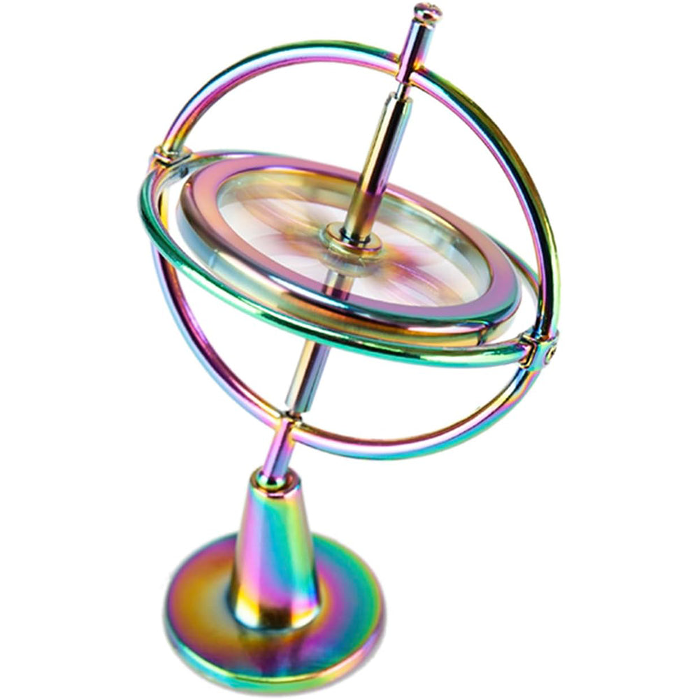 Metal Gyroscope Educational Relief Pressure Tool Traditional Stress Multicolor