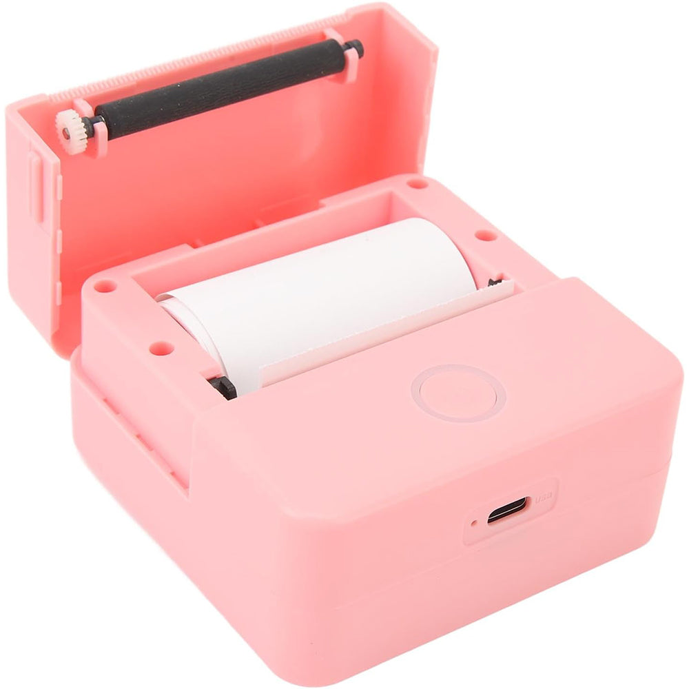 Mini Wireless Bluetooth Thermal Printer Photo Inkless Sticker Printer Pink