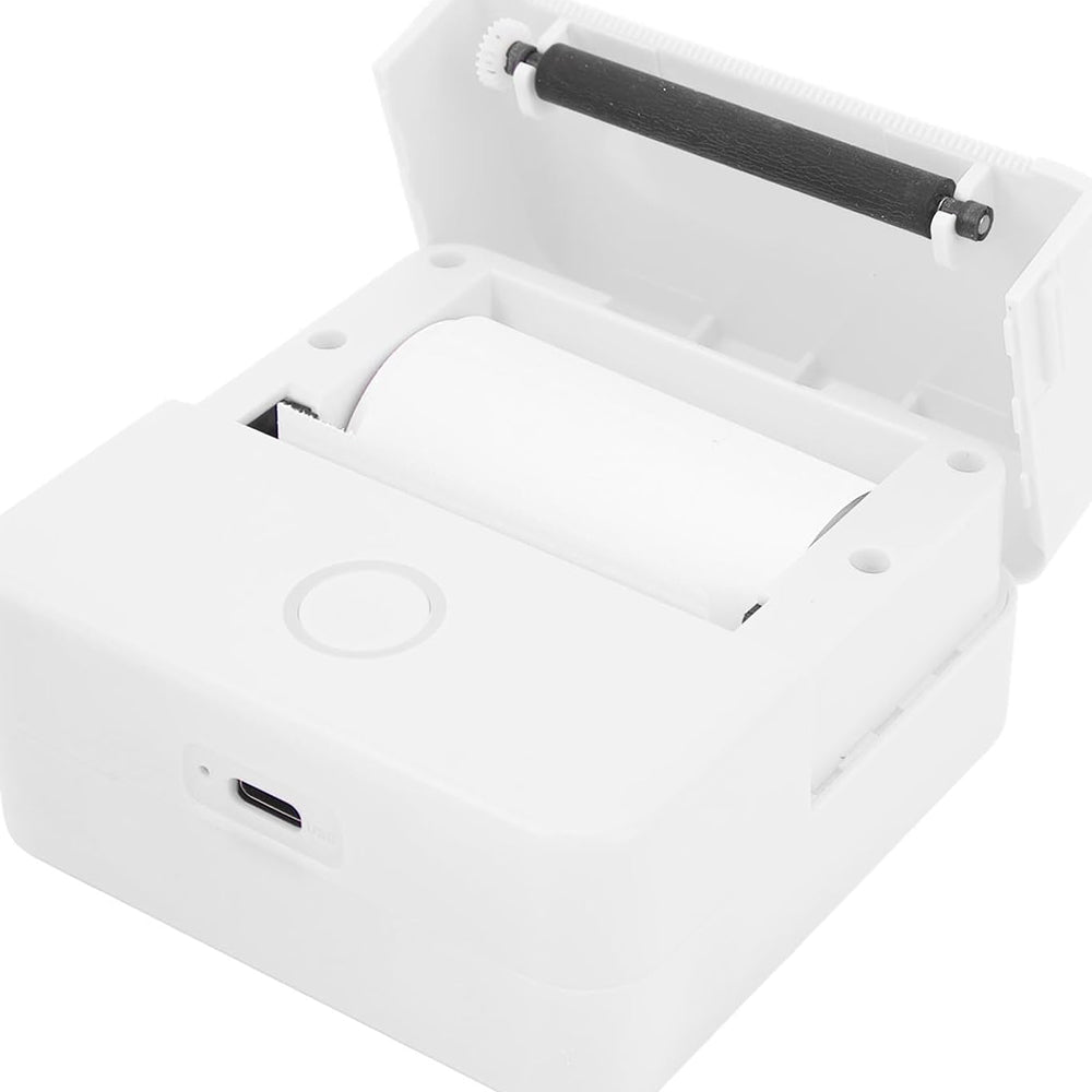 Mini Wireless Bluetooth Thermal Printer Photo Inkless Sticker Printer White