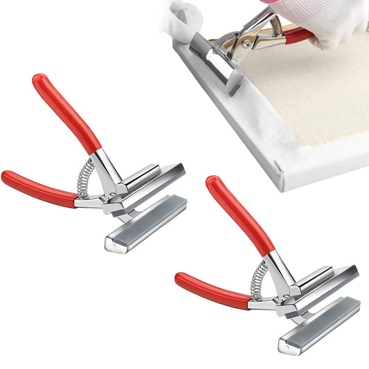 2Pcs Canvas Stretching Kit Plier Wide Jaw Stainless Stretcher Framing Paint Tool