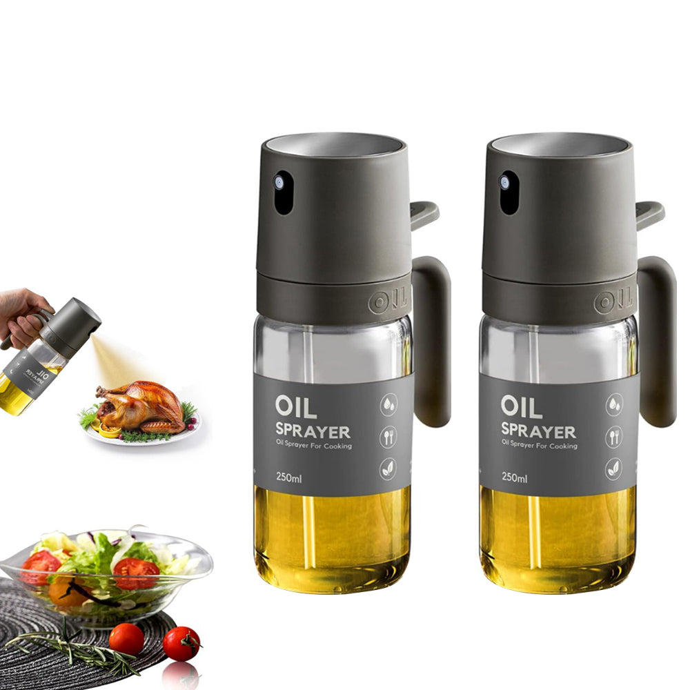 2Pcs Olive Oil Sprayer Dispenser Cooking Baking BBQ Oil Spray Bottle for Kitchen