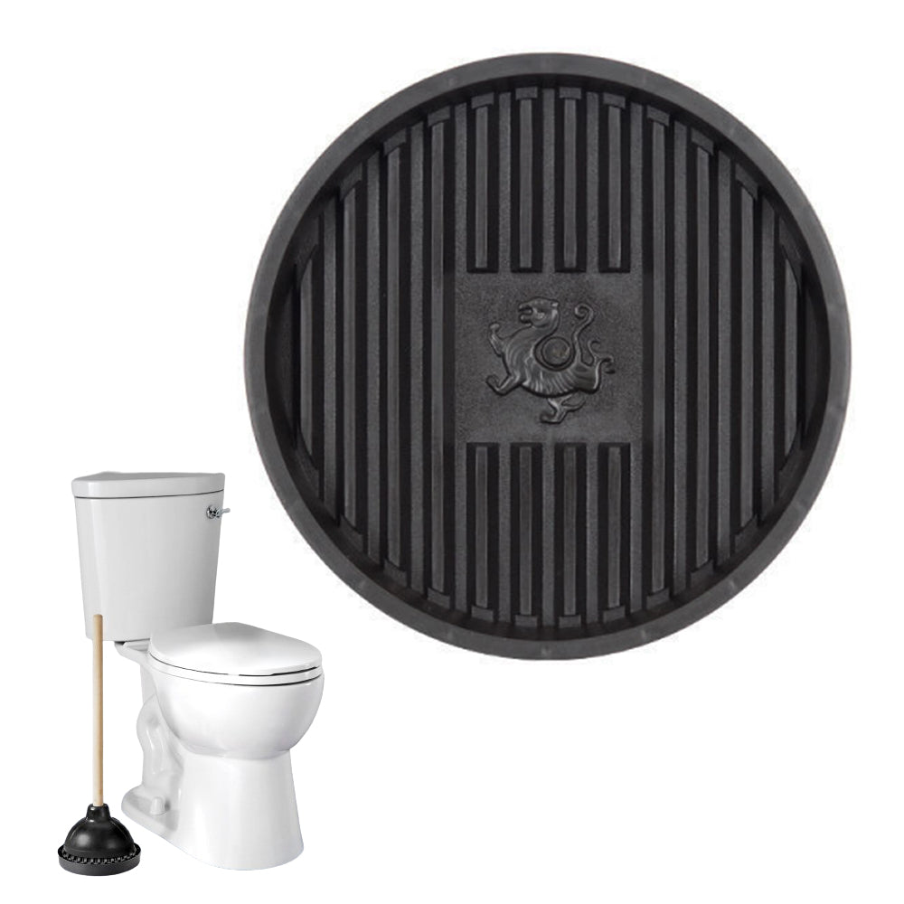 Toilet Plunger Holder Drip Tray Bathroom Plunger Drying Pad Flower Pot Tray