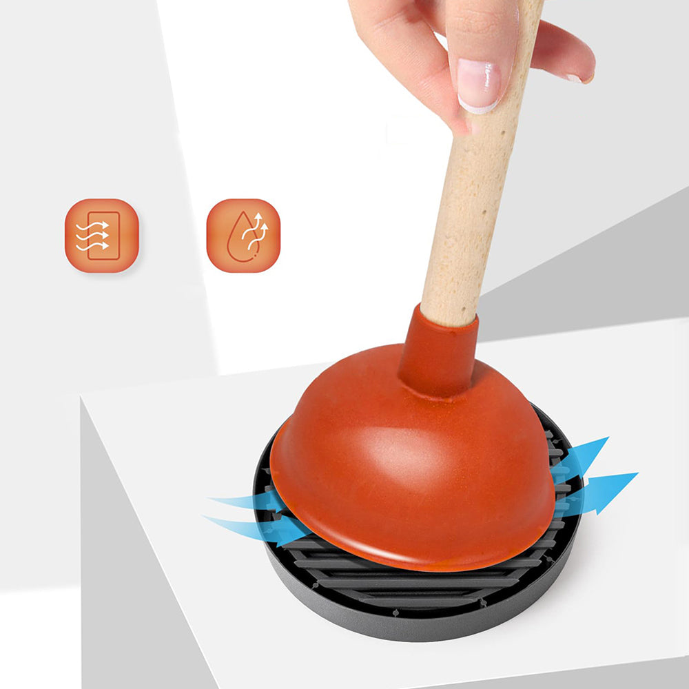 Toilet Plunger Holder Drip Tray Bathroom Plunger Drying Pad Flower Pot Tray