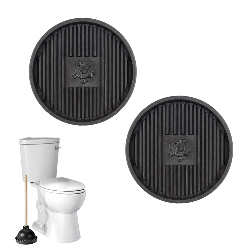 2Pcs Toilet Plunger Holder Drip Tray Bathroom Plunger Drying Pad Flower Pot Tray