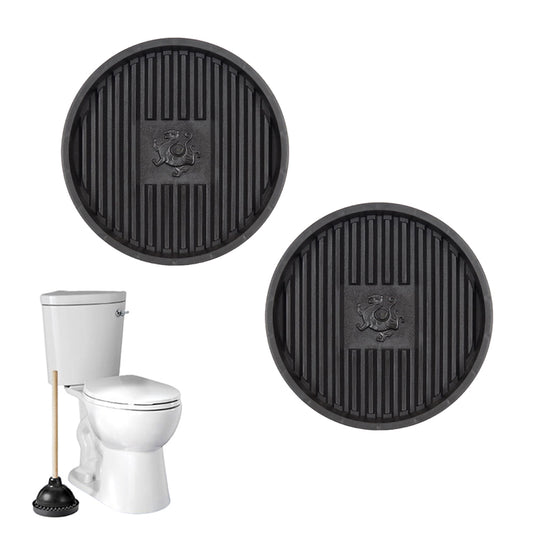 2Pcs Toilet Plunger Holder Drip Tray Bathroom Plunger Drying Pad Flower Pot Tray